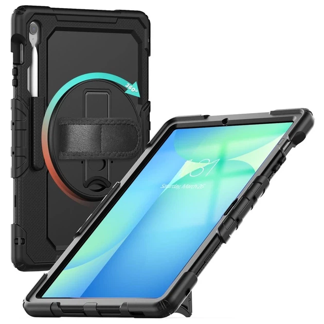 Чехол Tech-Protect Solid360 для Samsung Galaxy Tab S10 FE Plus (X626) Black (5906302368235) - Фото 2 Чехол Tech-Protect Solid360 для Samsung Galaxy Tab S10 FE Plus (X626) Black (5906302368235) - изображение 2