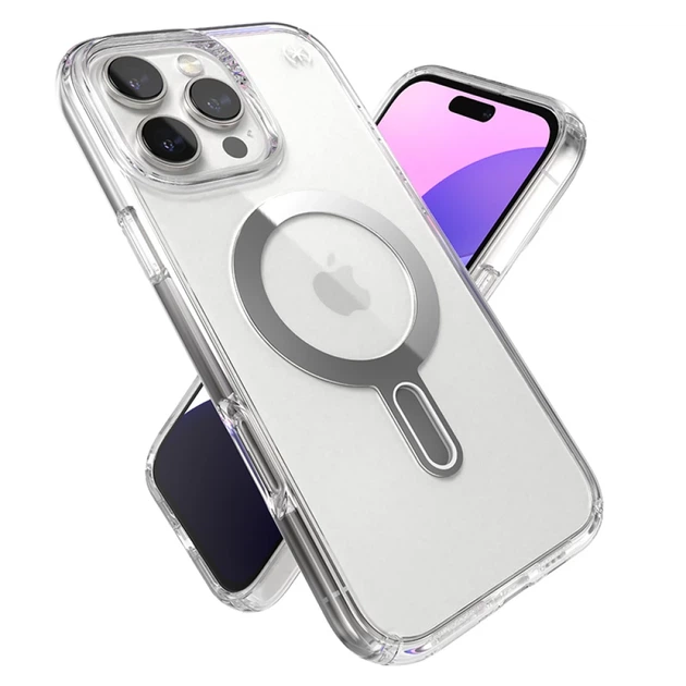 Чехол Speck Presidio Perfect-Clear ClickLock для iPhone 16 Pro Max Clear Chrome with MagSafe (150727-3199) - изображение 13