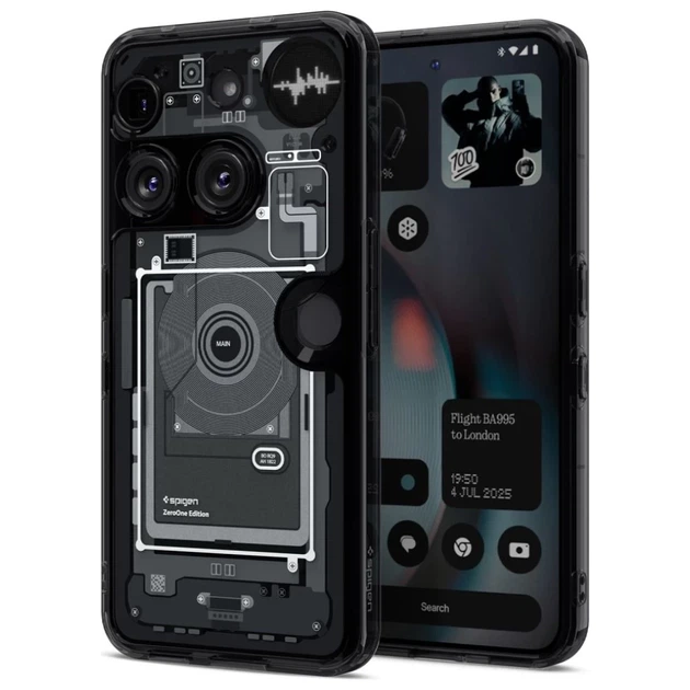 Чехол Spigen Ultra Hybrid Zero One для Nothing Phone 3 Black (ACS08568) - Фото 1 Чехол Spigen Ultra Hybrid Zero One для Nothing Phone 3 Black (ACS08568) - изображение 1
