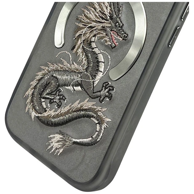 Панель Nimmy Dragon MagSafe для iPhone 16 Pro Max Grey (6971080319716) - зображення 4