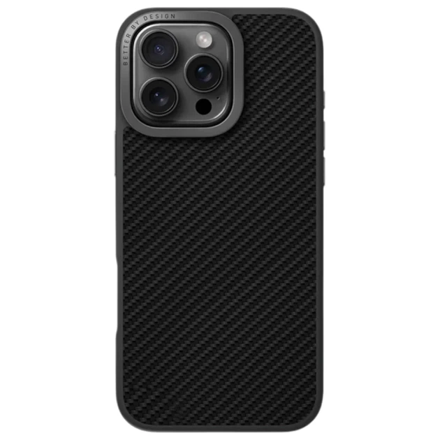 Чохол UNIQ Keva Max для iPhone 16 Pro Max Carbon Black with MagSafe (UNIQ-IP6.9P(2024)-KEVMMBLK) - зображення 2