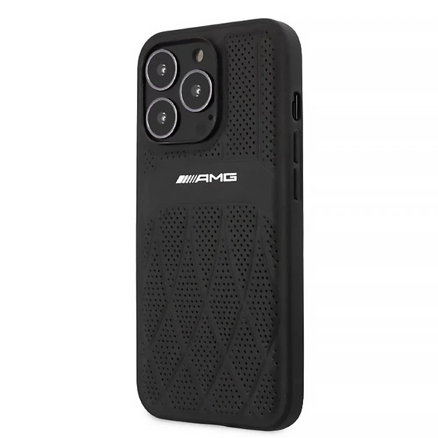 Чохол Mercedes Leather Curved Lines для iPhone 13 | 13 Pro Black (AMHCP13LOSDBK) - зображення 2