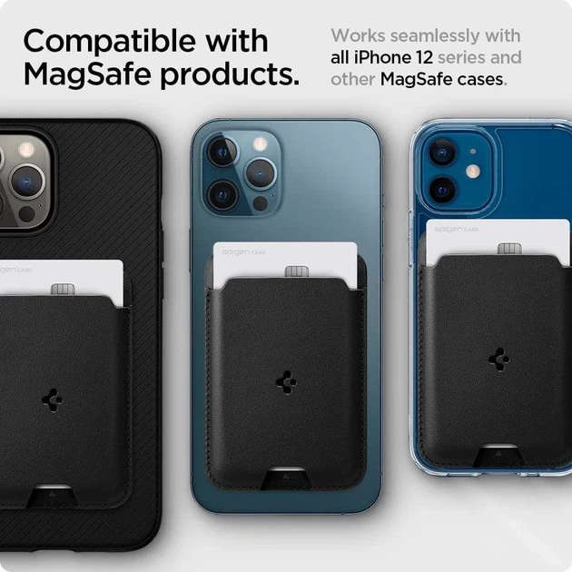 Магнітний гаманець Spigen Valentinus Black with MagSafe (AMP02284) - зображення 14