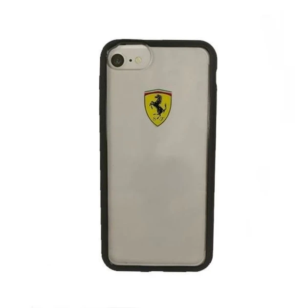 Чохол Ferrari для iPhone 7/8 | SE2020 | SE2022 Hard Case Transparent/Black (FEHCRFP7BK) - Фото 1 Чохол Ferrari для iPhone 7/8 | SE2020 | SE2022 Hard Case Transparent/Black (FEHCRFP7BK) - зображення 1