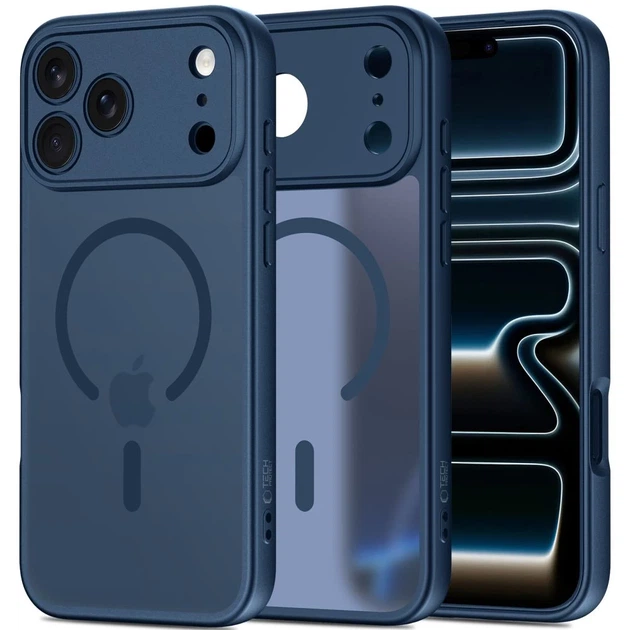 Чехол Tech-Protect BasicMag для iPhone 17 Pro Matte Deep Blue with MagSafe (5906302334803) - Фото 1 Чехол Tech-Protect BasicMag для iPhone 17 Pro Matte Deep Blue with MagSafe (5906302334803) - изображение 1