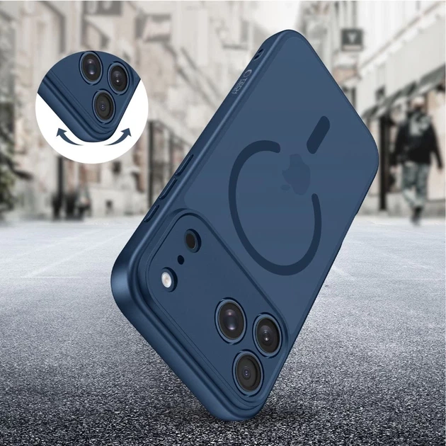 Чехол Tech-Protect BasicMag для iPhone 17 Pro Matte Deep Blue with MagSafe (5906302334803) - Фото 6 Чехол Tech-Protect BasicMag для iPhone 17 Pro Matte Deep Blue with MagSafe (5906302334803) - изображение 6