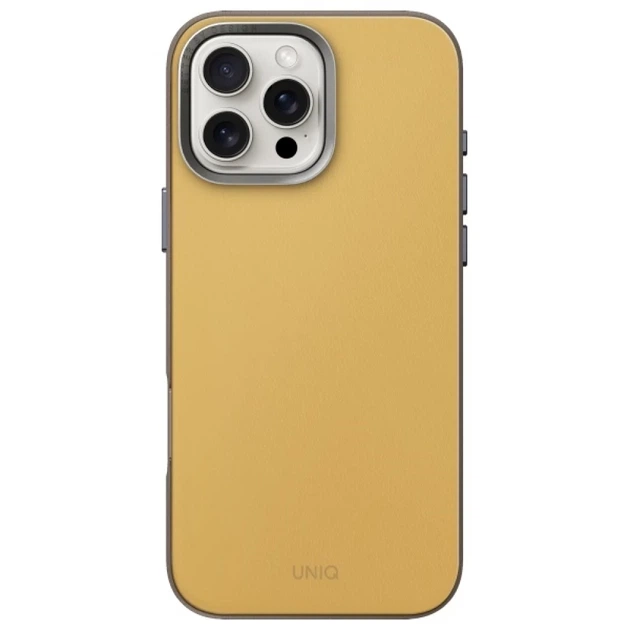 Чохол UNIQ Lyden DS для iPhone 16 Pro Max Yellow Grey with MagSafe (UNIQ-IP6.9P(2024)-LDSCYELFGRY) - Фото 2 Чохол UNIQ Lyden DS для iPhone 16 Pro Max Yellow Grey with MagSafe (UNIQ-IP6.9P(2024)-LDSCYELFGRY) - зображення 2