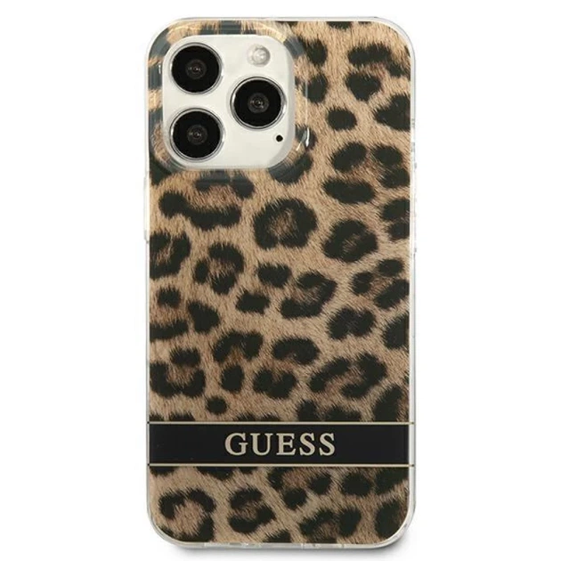 Чохол Guess Leopard для iPhone 13 Pro Brown (GUHCP13LHSLEOW) - зображення 3