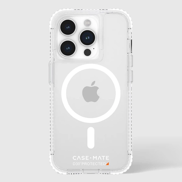 Чехол Case-Mate Ultra Tough D3O Clear для iPhone 15 Pro Clear with MagSafe (CM051486) - Фото 6 Чехол Case-Mate Ultra Tough D3O Clear для iPhone 15 Pro Clear with MagSafe (CM051486) - изображение 6