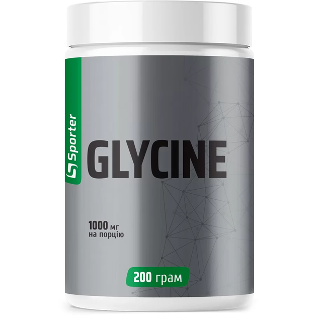 Амінокислота Гліцин Sporter Glycine 1000 мг 200 г - Фото 1 Амінокислота Гліцин Sporter Glycine 1000 мг 200 г - зображення 1