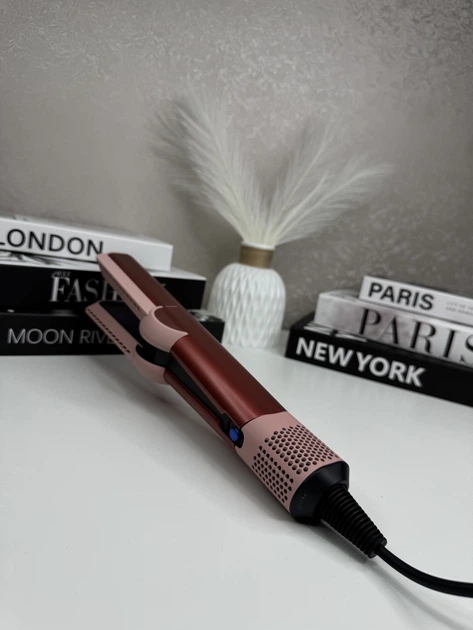 Випрямляч-фен для волосся 2в1 Airstrait HT-01 Strawberry Bronze/Blush Pink Полуничний колір - зображення 8
