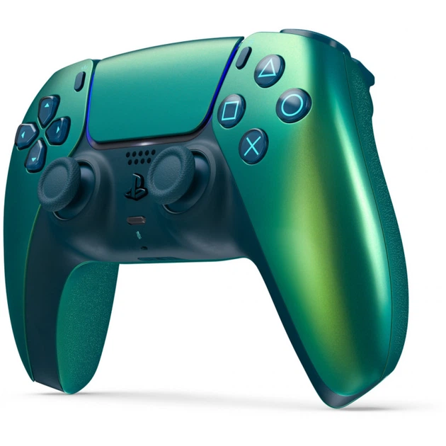 Геймпад Sony Playstation DualSense Bluetooth PS5 Chrome Teal (1000050603) (354308) - Фото 2 Геймпад Sony Playstation DualSense Bluetooth PS5 Chrome Teal (1000050603) (354308) - зображення 2