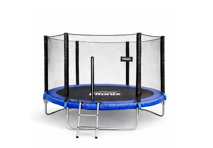 Садовый батут Fitonix 183 см 6 ft, до 100 кг, с сеткой безопасности и стремянкой - Фото 5 Садовый батут Fitonix 183 см 6 ft, до 100 кг, с сеткой безопасности и стремянкой - изображение 5