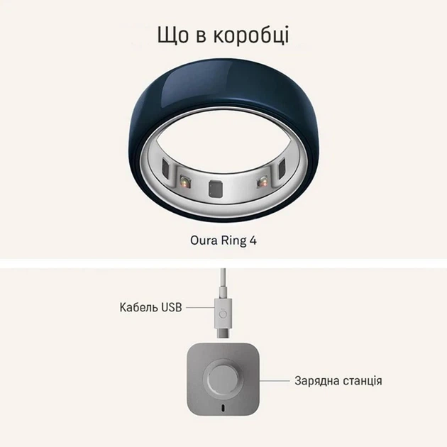 Смарт-кольцо Oura Ring 4 Ceramic Size 8 Midnight (JZ90-57455-08) [158751] - изображение 7