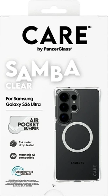 Etui CARE by PanzerGlass Samba Qi do Samsung Galaxy S26 Ultra Transparent (CR71608) - obraz 5