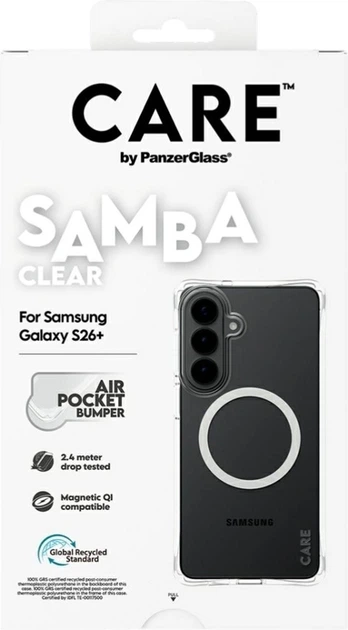 Etui CARE by PanzerGlass Samba Qi do Samsung Galaxy S26+ Transparent (CR51003) - obraz 6