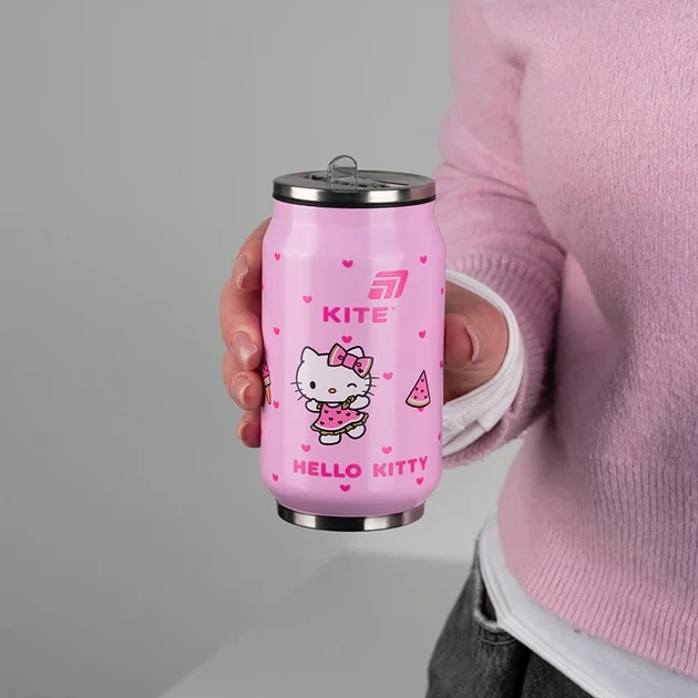 Термочашка с трубочкой Kite Hello Kitty 350 мл (HK25-1263) - Фото 3 Термочашка с трубочкой Kite Hello Kitty 350 мл (HK25-1263) - изображение 3