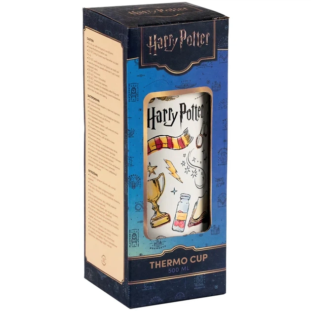 Термочашка с трубочкой Kite Harry Potter 500 мл (HP25-1264) - Фото 3 Термочашка с трубочкой Kite Harry Potter 500 мл (HP25-1264) - изображение 3