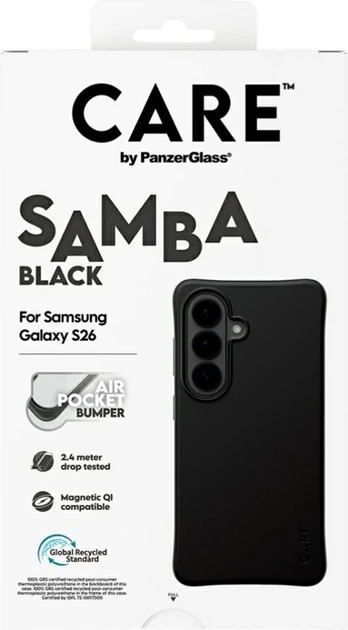 Etui CARE by PanzerGlass Samba Qi do Samsung Galaxy S26 Black (CR61174) - obraz 6