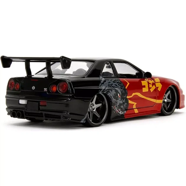 Автомодель Jada Годзила Nissan Skyline GT-R 2002 1:24 (253253024) - Фото 3 Автомодель Jada Годзила Nissan Skyline GT-R 2002 1:24 (253253024) - зображення 3