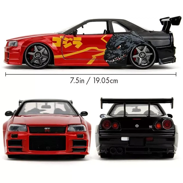 Автомодель Jada Годзила Nissan Skyline GT-R 2002 1:24 (253253024) - Фото 4 Автомодель Jada Годзила Nissan Skyline GT-R 2002 1:24 (253253024) - зображення 4
