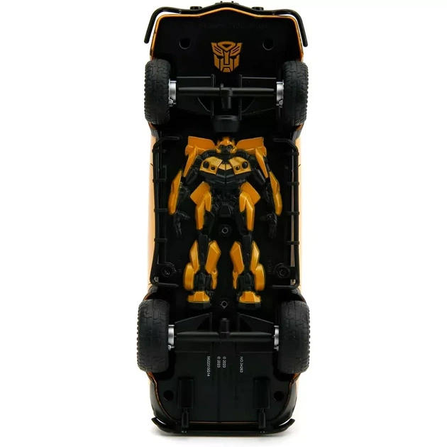 Автомодель Jada Transformers Бамблби Chevy Camaro 1977 года с фигуркой логотипа 1:24 (253115010) - изображение 4