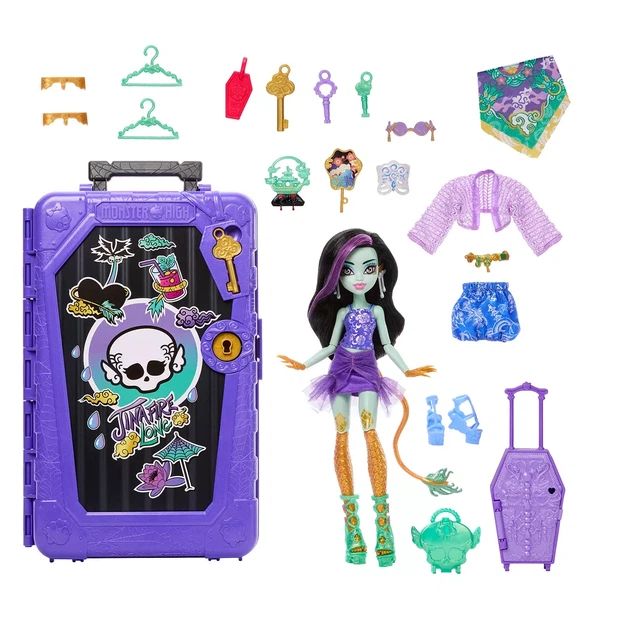 Кукла Monster High Кошмарные каникулы Страхо-секреты Джинифаер (JDR52) - Фото 2 Кукла Monster High Кошмарные каникулы Страхо-секреты Джинифаер (JDR52) - изображение 2