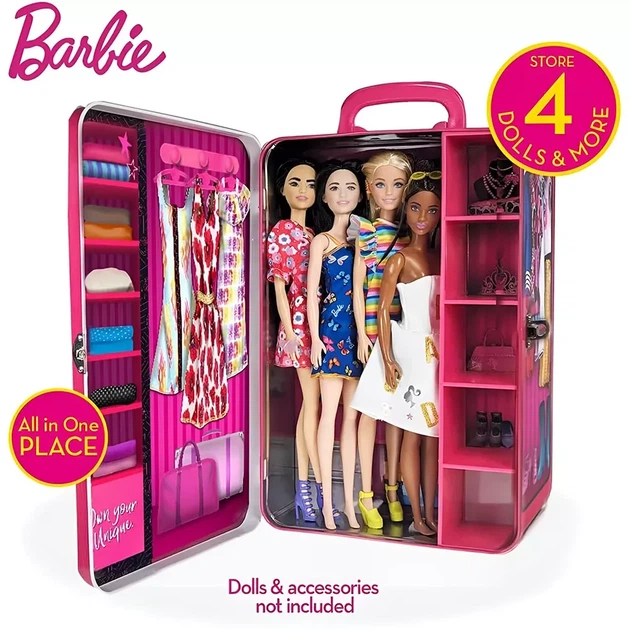 Кейс портативный Barbie для хранения кукол Модный шкаф (BBDS6B) - изображение 3