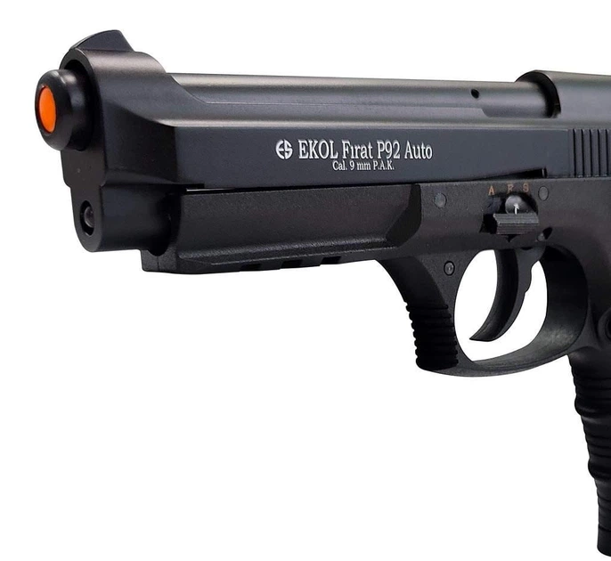 Стартовый шумовой пистолет EKOL Firat P92 Auto Black - изображение 4