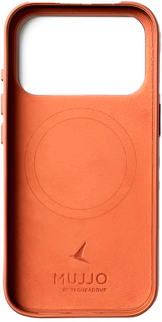 Etui plecki Mujjo Full Leather MagSafe do Apple iPhone 17 Pro Brown (MUJJO-CL-061-TN) - obraz 2