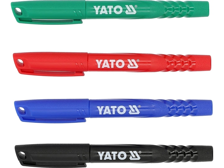 Маркери технічні Yato YT-69310 упаковка 36 шт Чорні Зелені Сині Червоні (5906083123993) - зображення 2