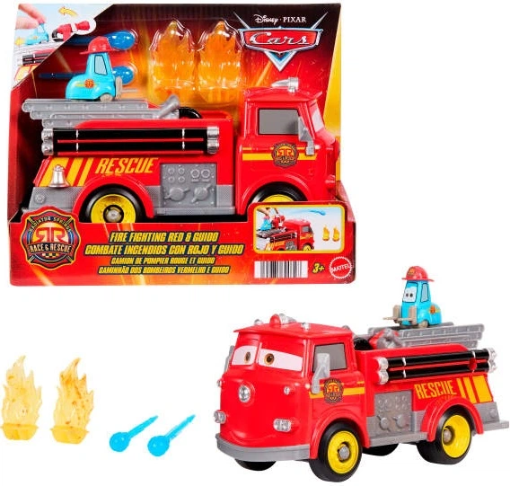 Samochód Mattel Disney Pixar Cars Straż pożarna Edek i Guido JFL54 (194735300327) - obraz 6