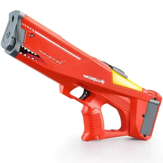 Электрический водяной автомат «Акула» с аккумулятором, красный Shark Electric Water Gun (21-31) - изображение 3