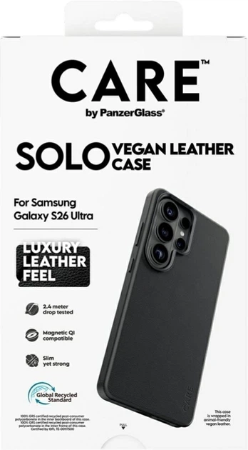 Etui CARE by PanzerGlass Solo do Samsung Galaxy S26 Ultra Black (CR11421) - obraz 6