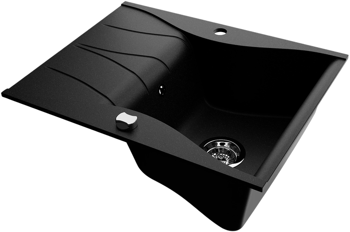 Кухонна мийка Kernau KGS O 4565 1B1D Black Metallic - зображення 2