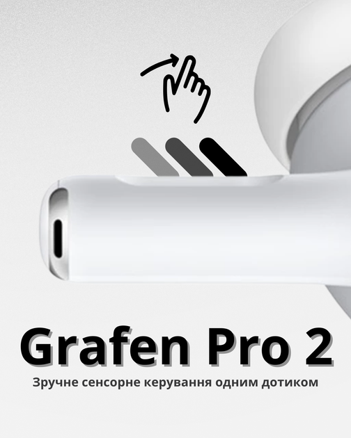 Навушники бездротові Grafen Pro 2 + Display - изображение 5