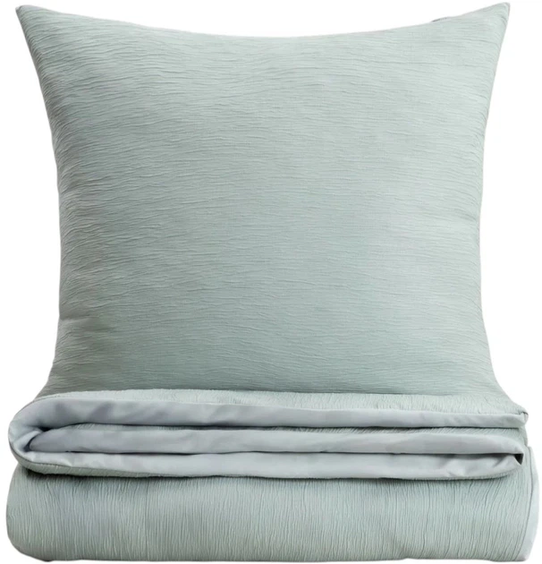 Komplet pościeli Homla Riva Poszewka na pościel 160 x 200 cm + 2 poszewki na poduszki 70x80 cm z mikrofibry pistacjowy (5906496767876) - obraz 1