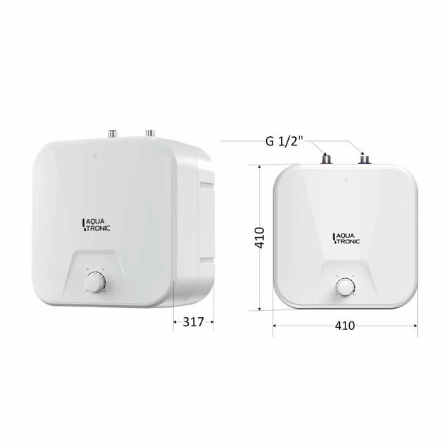 Водонагреватель электрический Aquatronic Compact C2M, 15 л, мокрый ТЭН 1.5 кВт, вертикальный, для монтажа под мойкой (SD00055168) - изображение 2