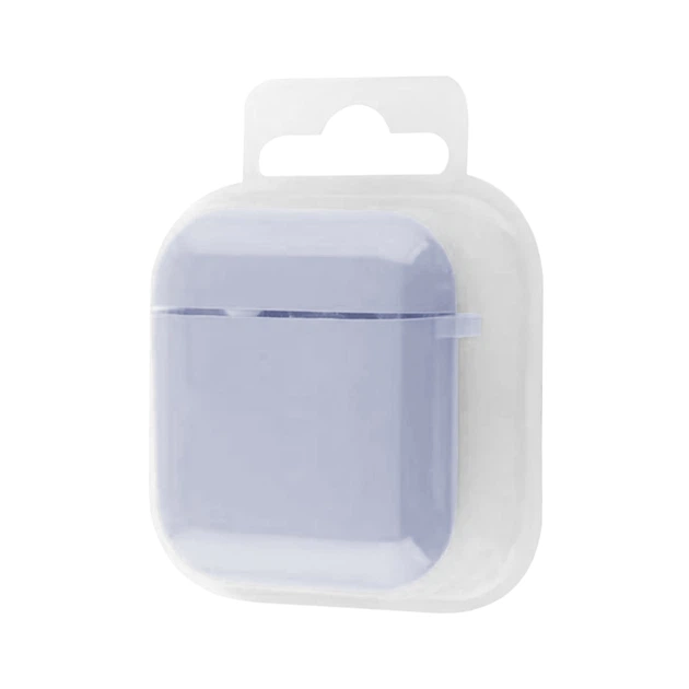 Чехол Silicone Case с микрофиброю для Airpods 1 / Airpods 2 Lilac - изображение 2
