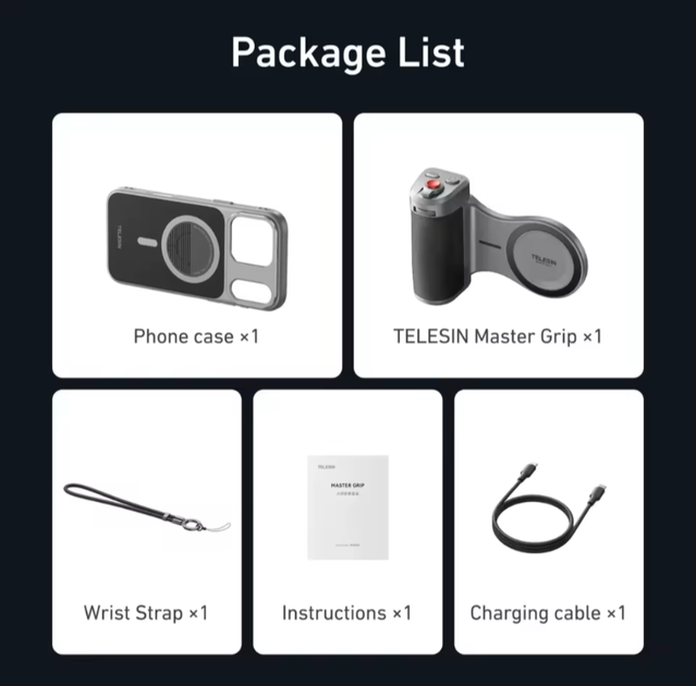 Тримач для айфона TELESIN Master Grip для iPhone 17 Pro - Фото 8 Тримач для айфона TELESIN Master Grip для iPhone 17 Pro - изображение 8