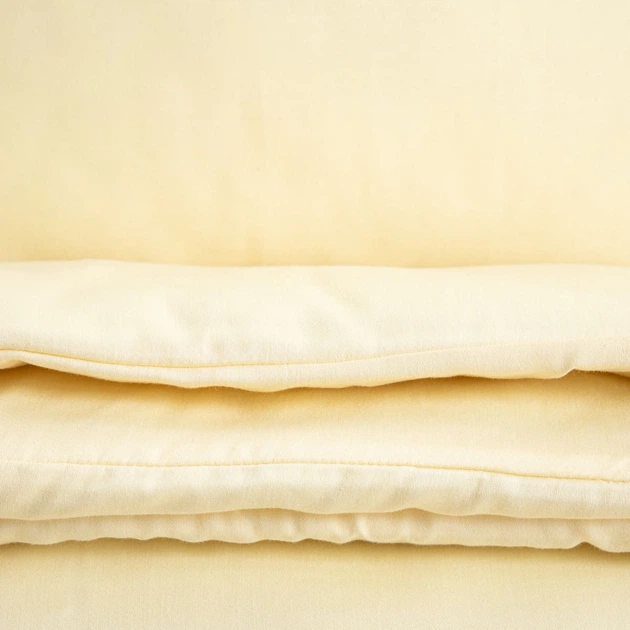 Komplet pościeli Homla Avelia Poszewka na kołdrę 220 x 200 cm + 2 poszewki na poduszki 70 x 80 cm z satyny z domieszką wiskozy żółty (5906496768668) - obraz 3