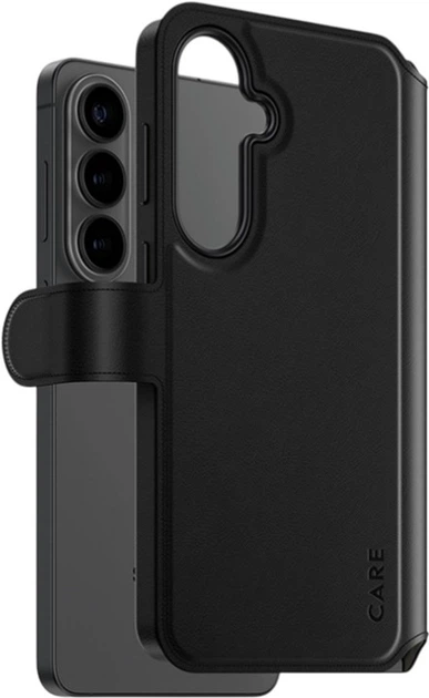 Etui z klapką CARE by PanzerGlass Tango 2w1 Wallet do Samsung Galaxy S26+ Black (CR21503) - obraz 2