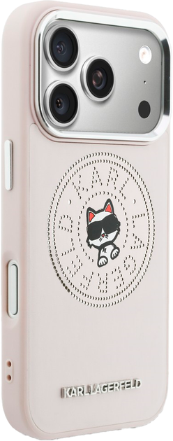 Etui Karl Lagerfeld Point & Choupette Sketch MagSafe do Apple iPhone 17 Pro Pink (3666339604134) - obraz 4