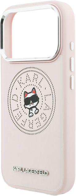 Etui Karl Lagerfeld Point & Choupette Sketch MagSafe do Apple iPhone 17 Pro Pink (3666339604134) - obraz 6