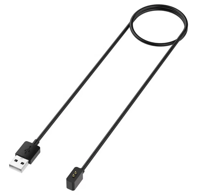 Магнитный USB кабель на смарт часы Xiaomi Redmi Watch 3 Lite, Watch 3 Active / 100 см. / Черный - изображение 2