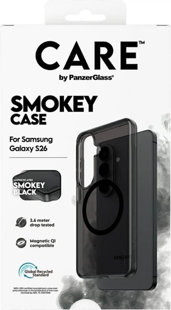 Etui CARE by PanzerGlass Urban Explorer Smokey w. Qi do Samsung Galaxy S26 Black (CR29155) - obraz 6