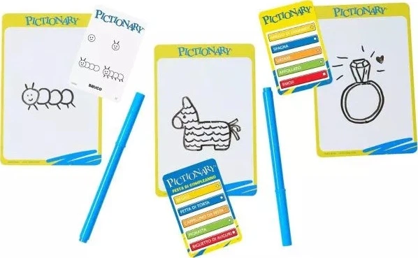 Настільна гра Mattel Pictionary Видання до 40-ї річниці JDY01 (італійське видання) (194735290956) - зображення 2