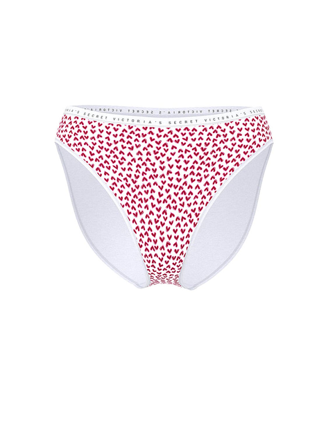 Женские трусики Victoria's Secret (26725598664) Stretch Cotton High-Leg Brief L белые - изображение 3