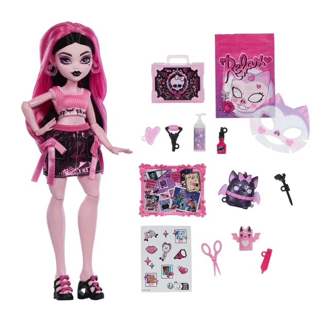 Lalka Monster High Self-Scare Secrets - Beauty Routine Draculaura JHK43 (0194735333660) - obraz 3