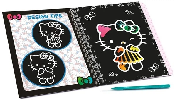 Zestaw kreatywny Lisciani Hello Kitty Sketch Book Reveal (9788833513294) - obraz 2